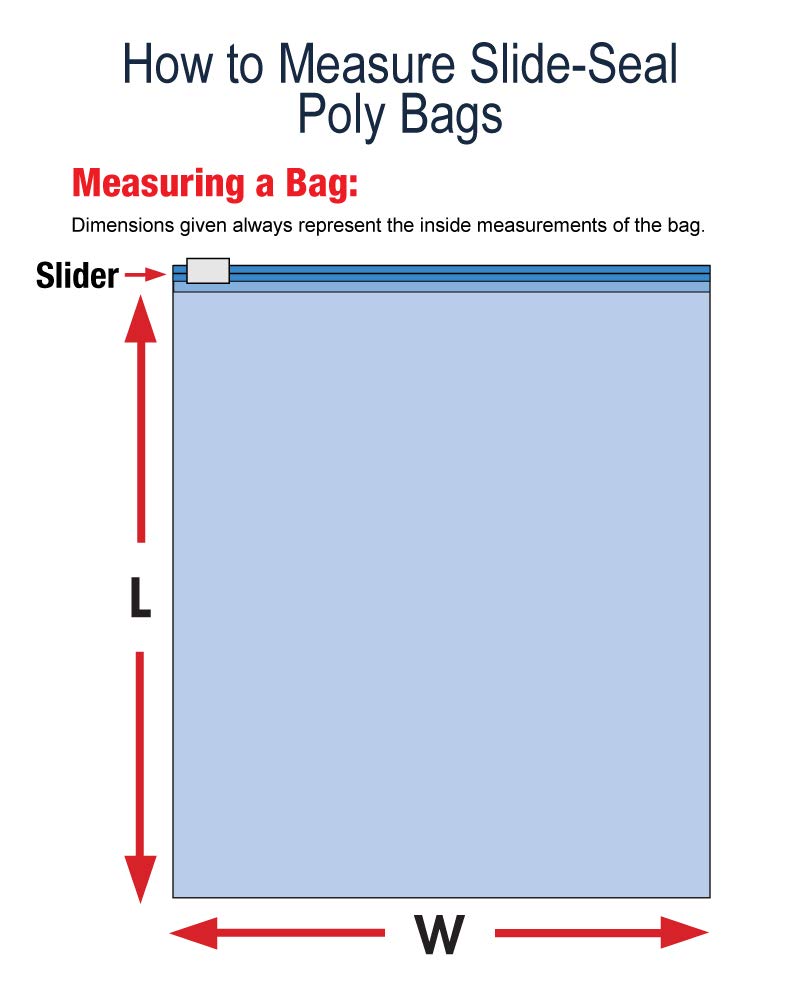 Box Partners 14.5 x 16 Inch 2.7 Mil Mini Grip Slider Resealable Poly Bags - Perfect for Storage, Shipping & Organizing Small Parts, Crafts, Jewelry & Retail Products