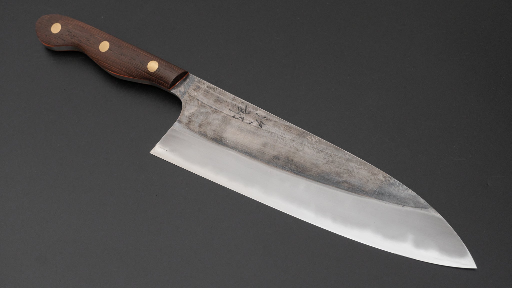 Premium Jiro Tsuchime Yo Gyuto 210mm Japanese Chef Knife with Tagayasan Handle - Professional Kitchen Tool for Slicing, Dicing & Meat Cutting (#556)