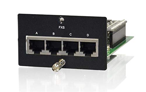 FMUX1001-FXS 4 Port FXS Module with RJ11 Connectors - VoIP Telephone Adapter for Home & Office Communication Systems