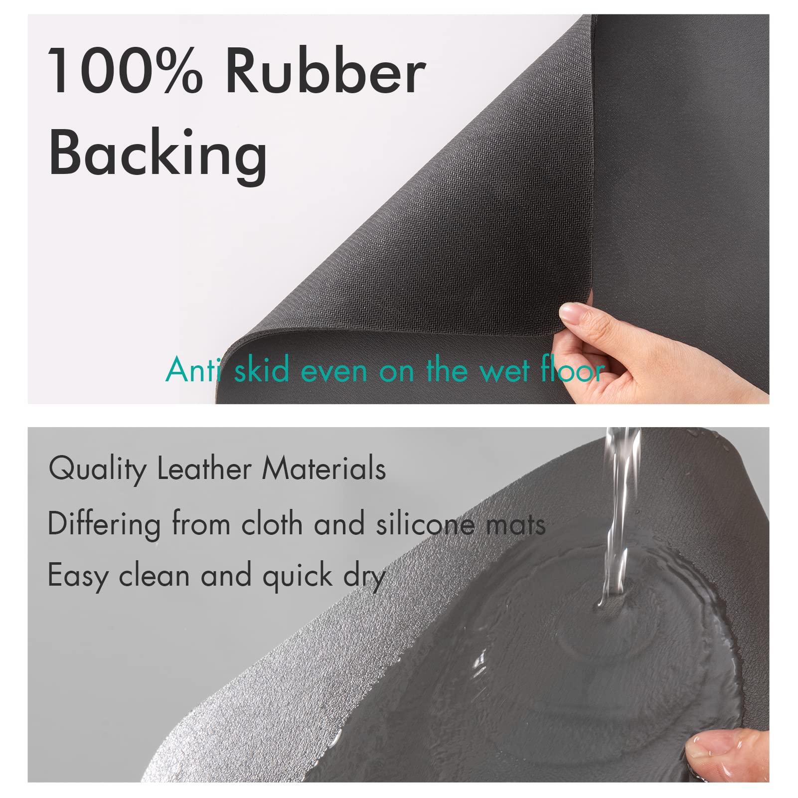 LIMNUO Absorbent Coffee Mat - Non-Slip Countertop Protector for Coffee Makers, Espresso Machines & Kitchen Appliances | Dish Drying Mat for Coffee Pots & Countertops | Perfect for Home, Office & Cafe Use