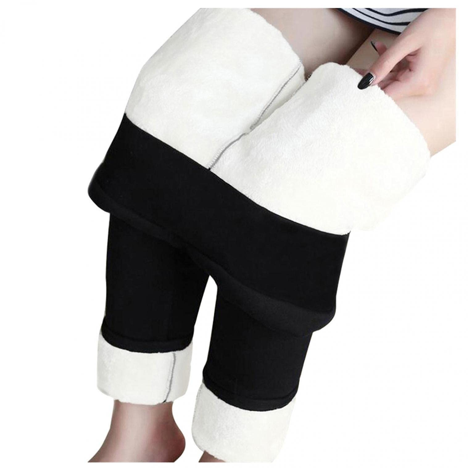 Masbird Women's Fleece Lined Thermal Leggings - High Waisted Winter Yoga Pants with Thick Insulation for Warmth - Perfect for Cold Weather Workouts, Lounge Wear & Outdoor Activities