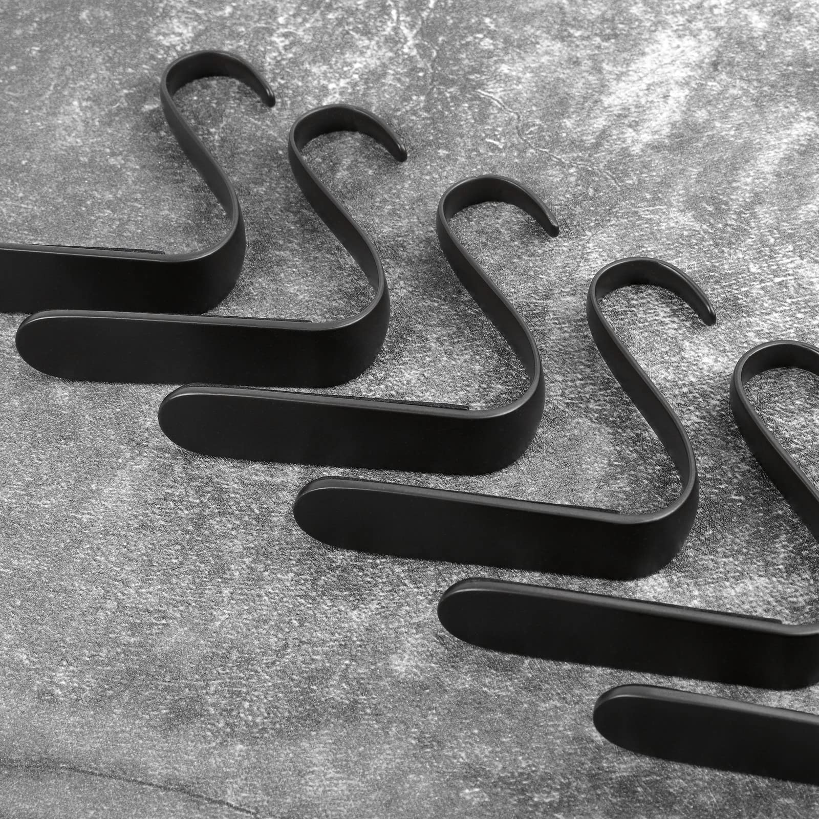 URATOT 4-Piece Black Metal Christmas Stocking Holders - Mantel Hangers & Clips for Holiday Decorations | Perfect for Christmas Party, Fireplace & Home Decor