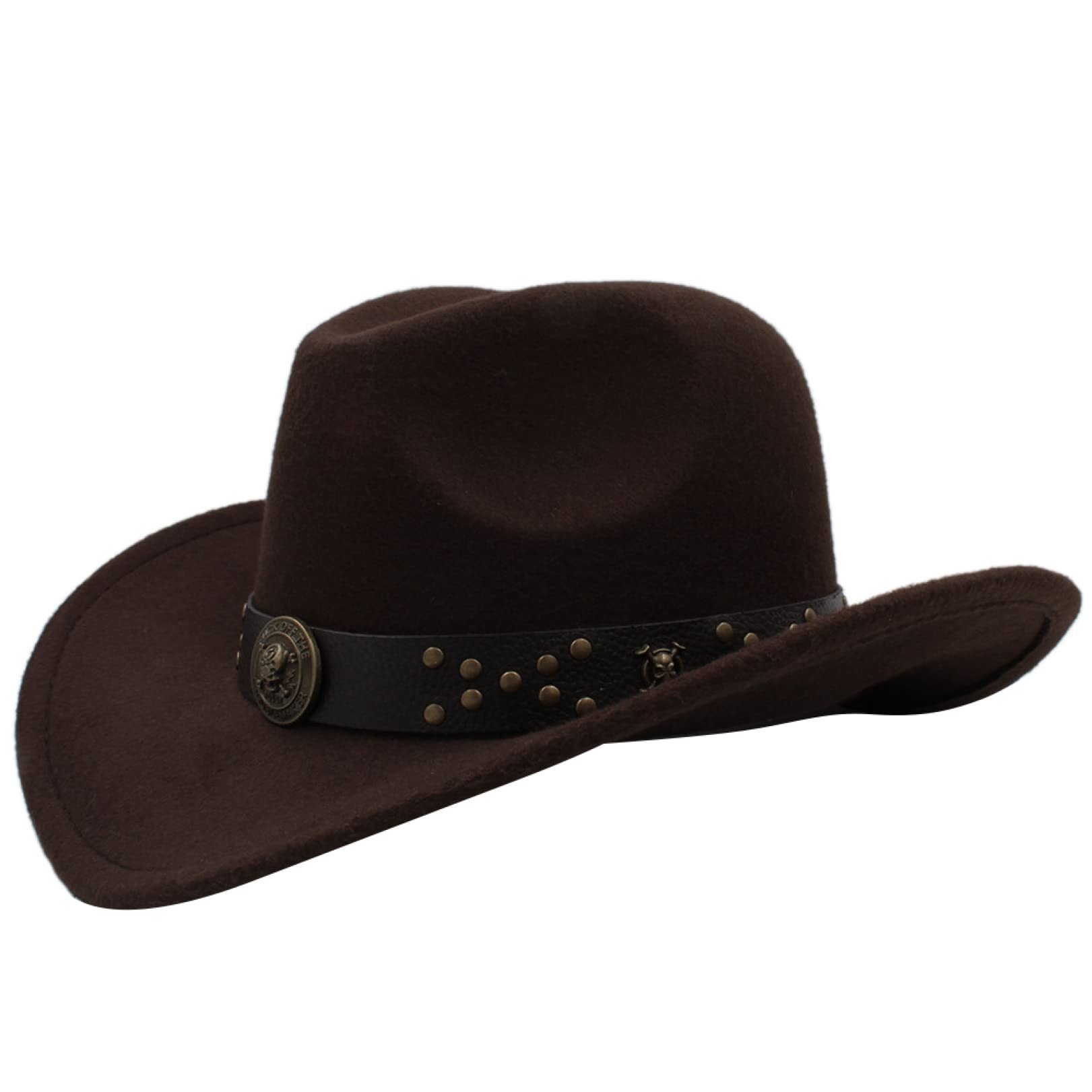 Men's & Women's Classic Wool Western Cowboy Hat - Winter & Autumn Fashion for Gentlemen & Ladies - Stylish Jazz Sombrero Cap in Black - Perfect for Country Music Festivals, Rodeo Events & Western-Themed Parties