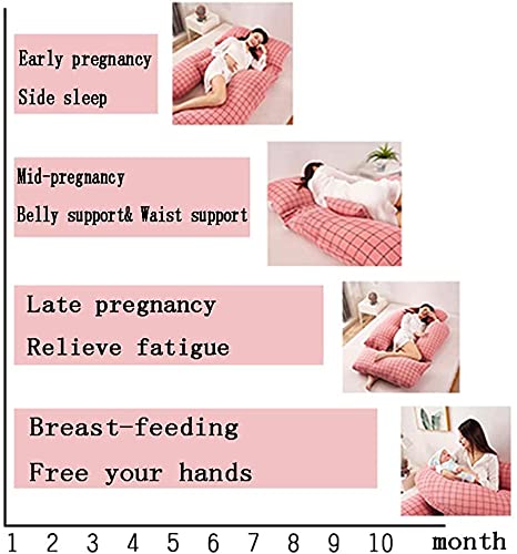 Best U-Shaped Pregnancy Pillow for Sleeping - Full Body Maternity Pillow with Washable Premium Cover (Grey) - Comfort Support for Pregnant Women, Back Pain Relief & Side Sleeping