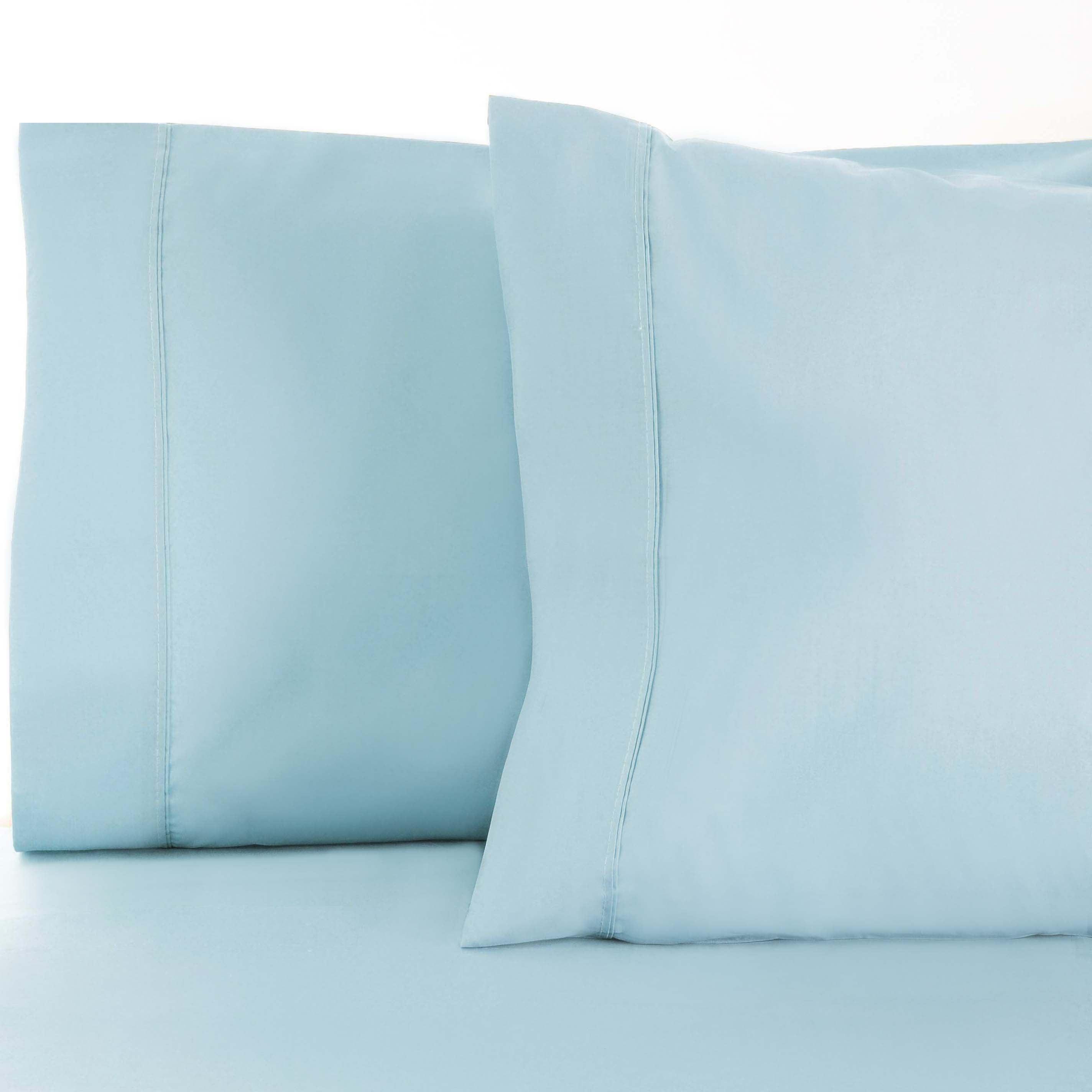 Premium 600 Thread Count Cotton Blend Pillowcase Set - Soft & Breathable for Ultimate Comfort - Perfect for Bedroom, Hotel, and Home Decor