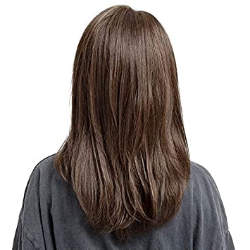 PHKMALL Light Brown Synthetic Hair Wig for Women - Natural Look, Comfortable & Heat Resistant - Perfect for Daily Wear, Cosplay, and Special Occasions