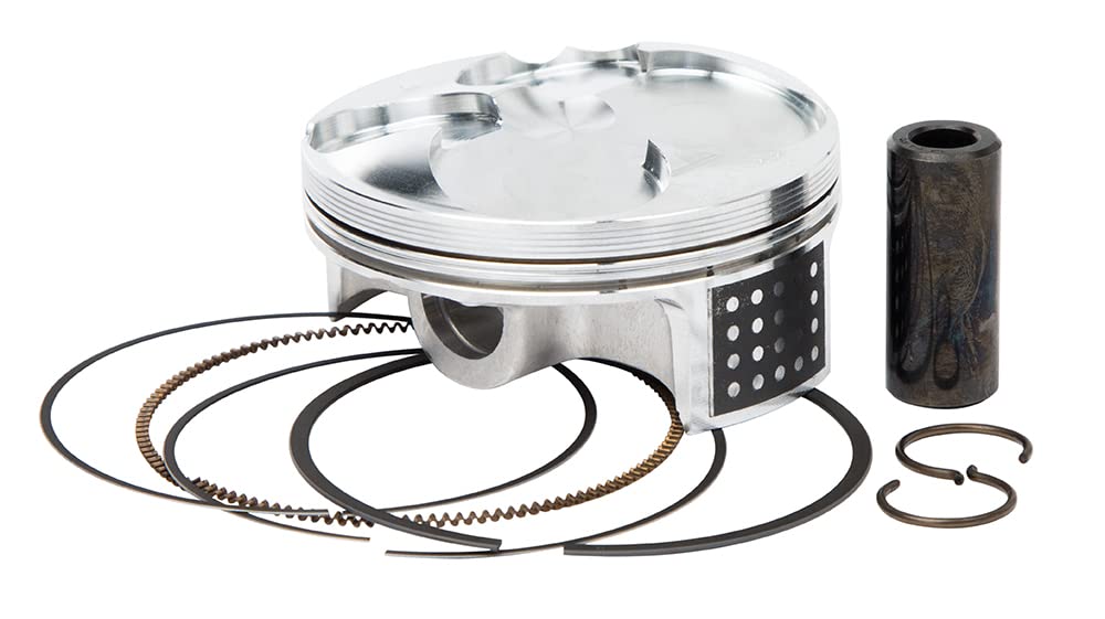 Vertex 23736C Forged High Compression Piston Kit - Compatible with Suzuki RM-Z 250 (2010-2012) | 77mm Cylinder Diameter, 250cc Displacement, 76.970mm Piston Diameter | Replacement & Performance Upgrade for Dirt Bike & Motocross Racing