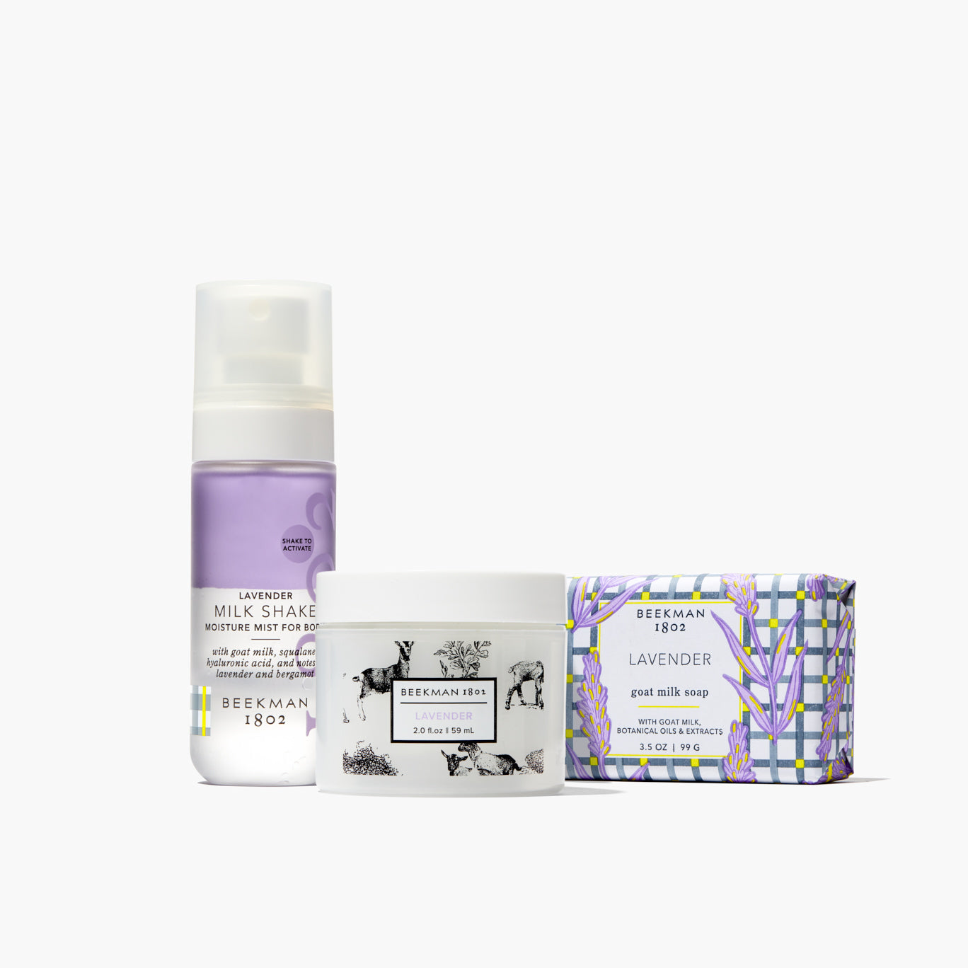 Hush Hour Mini Lavender Body Care Set - Soothing Lavender Body Wash, Lotion & Hand Cream Trio for Relaxation & Stress Relief - Perfect for Self Care, Spa Nights & Gifts
