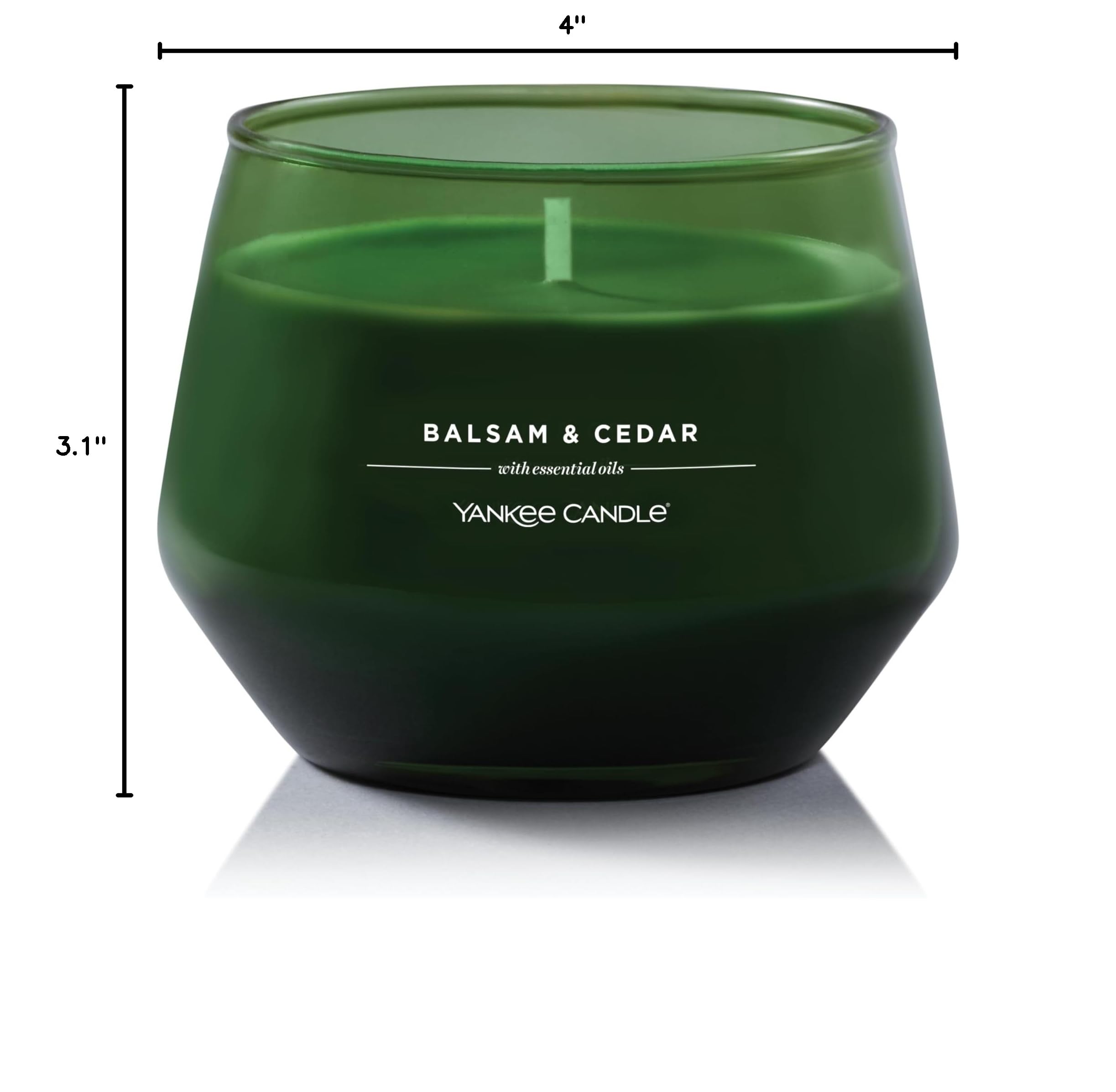 Yankee Candle® Balsam & Cedar Scented Jar Candle - Holiday Home Decor, Christmas Gift & Aromatherapy for Relaxation