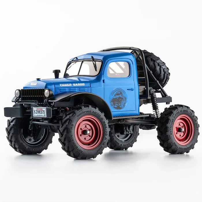 FMS 1:24 Scale FCX24 Power Wagon RTR Rock Crawler RC Truck - 2-Speed Transmission, 4WD Off-Road Vehicle for Trail Crawling & Backyard Adventure