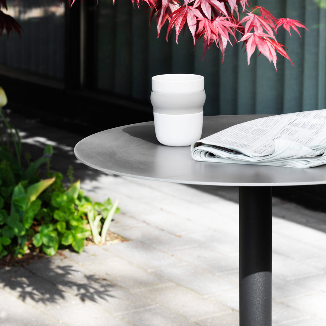 Allez Round Outdoor Cafe Table with 3 Legs - Durable Patio Bistro Set for Garden, Balcony & Restaurant Dining