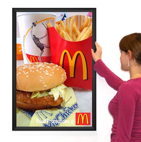 36x48 Snap Poster Frame with SwingSnap - 1 5/8 Inch Wide Aluminum Frame for Quick Change | Wall Art Display for Home, Office & Gallery Decor