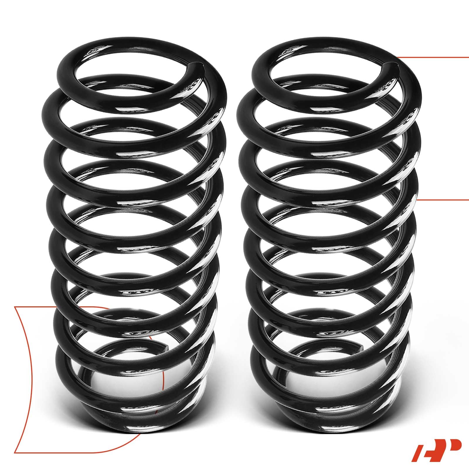 Premium 2Pcs Rear Suspension Coil Spring Set for Chrysler PT Cruiser 2001-2010 2.4L - Driver & Passenger Side Replacement (Fits Part# 04656545AB, 05272452AB) - Durable Auto Suspension Parts for Smooth Ride & Enhanced Vehicle Stability