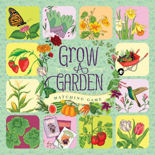 Grow a Garden Matching Game - Fun Memory Matching Games for Adults, Toddlers & Kids | Educational Preschool Learning Activity for Indoor & Outdoor Play