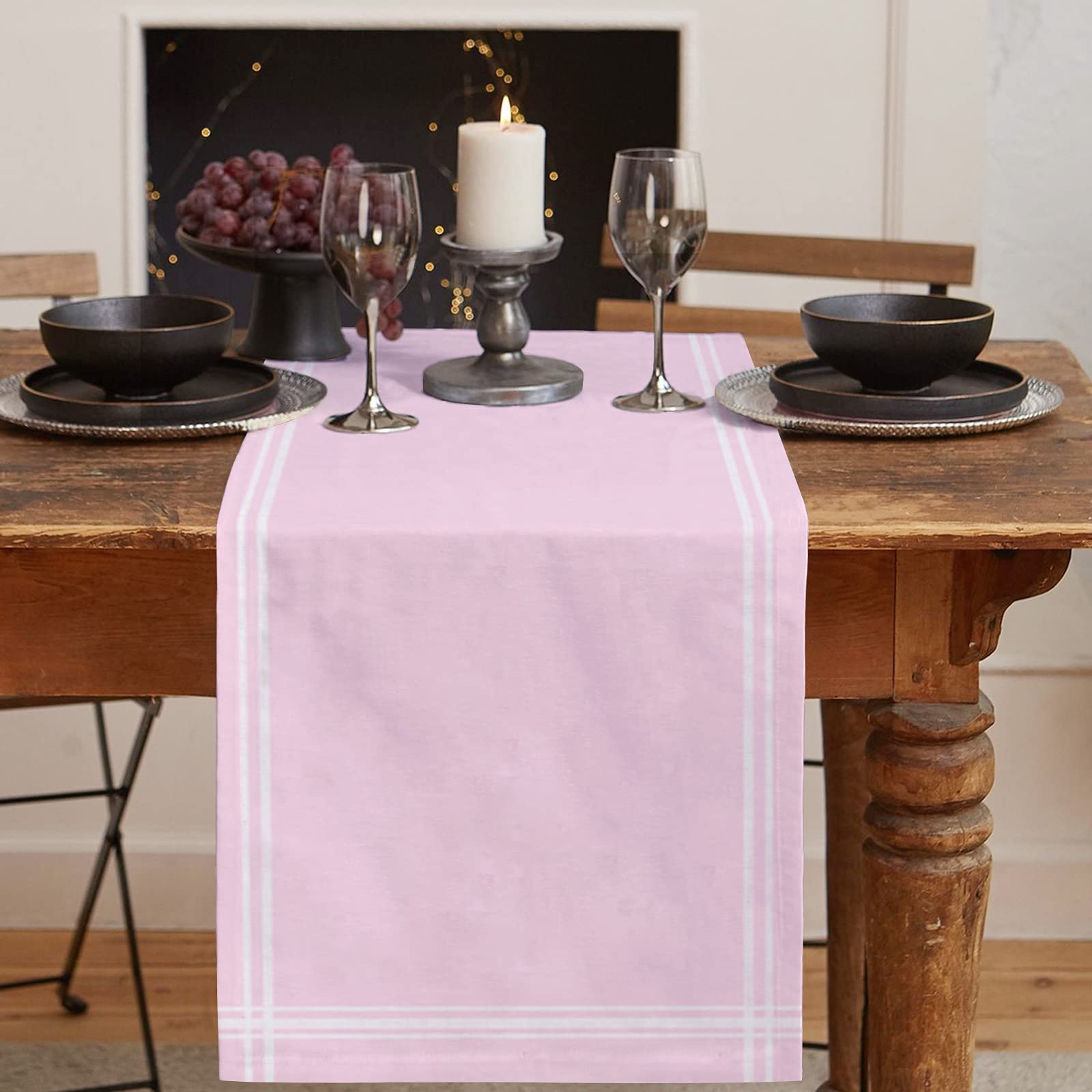 Farmhouse Burlap Table Runner 13