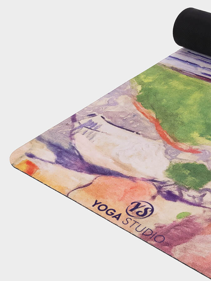 Eco-Friendly Vegan Suede Microfiber Yoga Mat 4mm - Non-Slip, Cushioned for Hot Yoga, Pilates & Home Workouts - Perfect for Beginners & Professionals