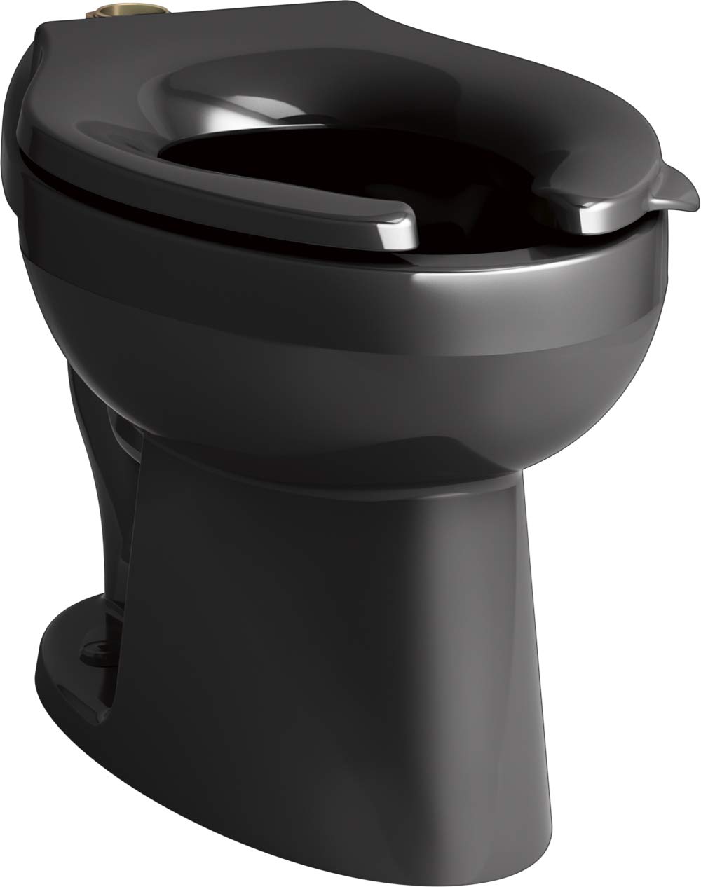 Kohler K-96053-7 Wellcomme Ultra Toilet Bowl - Modern Black Bathroom Toilet for Home & Commercial Use | Perfect for Small Bathrooms, Apartments & Restrooms