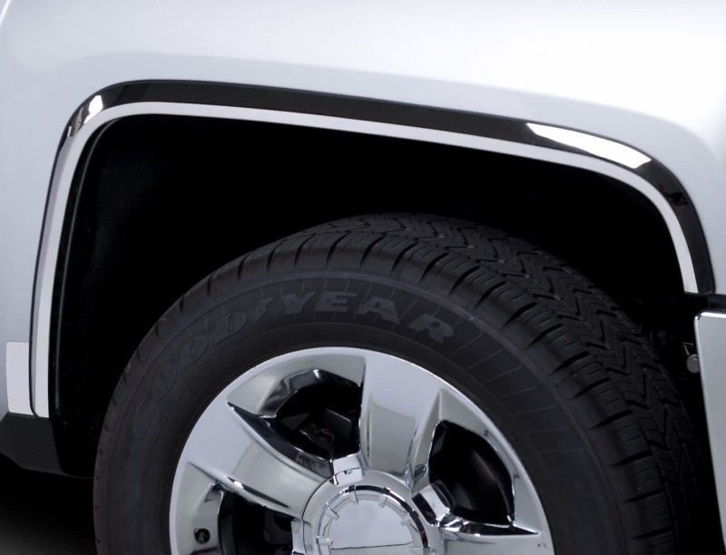 1.5 Inch Wide Stainless Steel Fender Trim for 1999-2007 Chevy Silverado & GMC Sierra 1500/2500/3500 HD - Durable Truck Accessory for Off-Road Protection and Style Enhancement