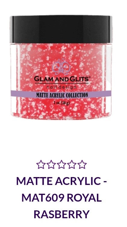 GLAM AND GLITS Matte Lipstick - MA609 Royal Raspberry (1 oz) | Long-Lasting Matte Finish for Everyday Wear & Special Occasions