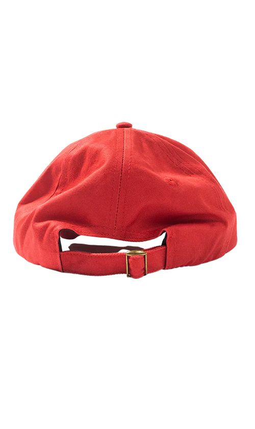 BTG Castanas Twill Cap - Adjustable Snapback Hat for Men & Women - Red - Perfect for Outdoor Activities, Sports, and Casual Wear