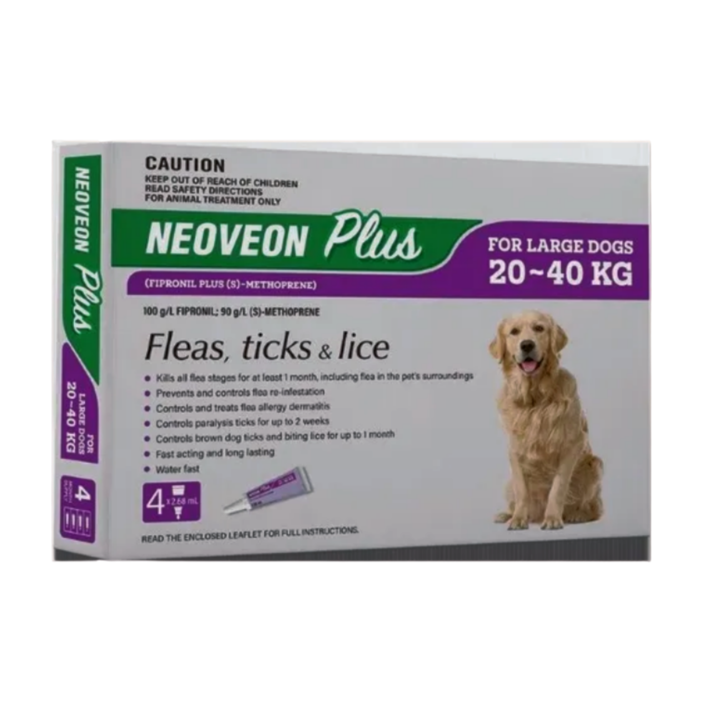 Neoveon Plus Large Dog Joint Supplement for 20kg to 40kg Dogs - 4 Pack - Supports Hip & Joint Health for Active & Senior Dogs - Perfect for Daily Use & Outdoor Activities