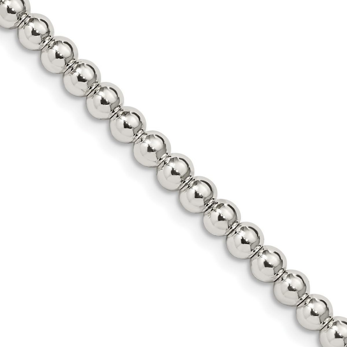 925 Sterling Silver Beaded Box Chain Necklace for Women & Men - Adjustable Lengths 16 18 20 Inch | Elegant Jewelry for Everyday Wear, Date Night & Special Occasions