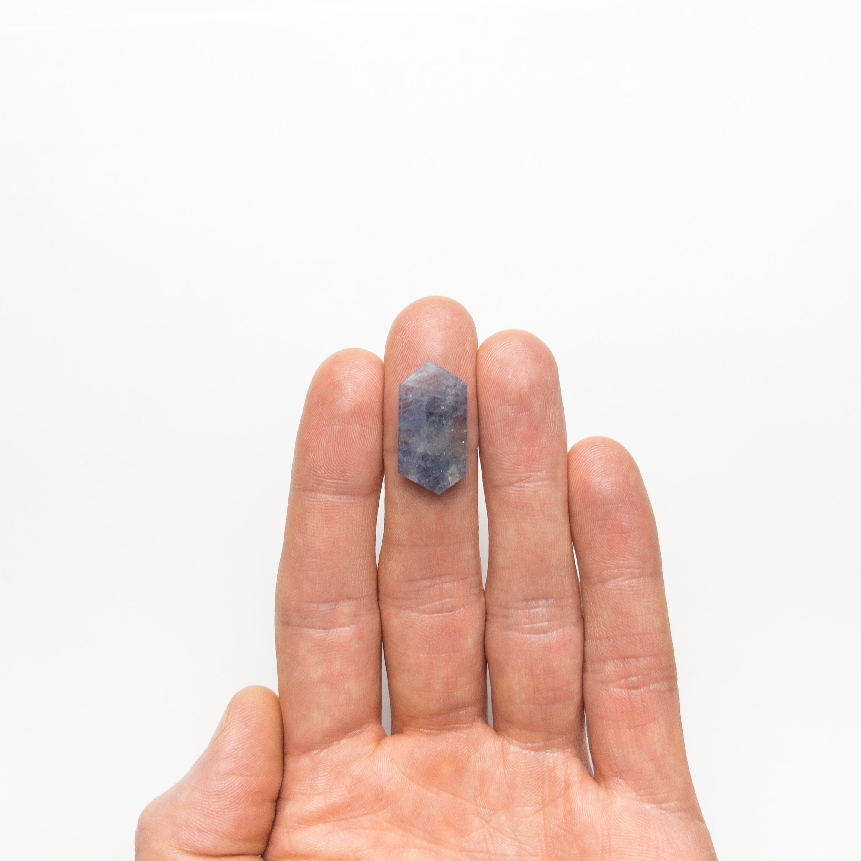 15.02ct Natural Hexagon Sapphire Slab - 23.73x12.39x3.19mm Loose Gemstone for Jewelry Making, Cabochon Cutting & Collector's Display (Item# 20052 04)