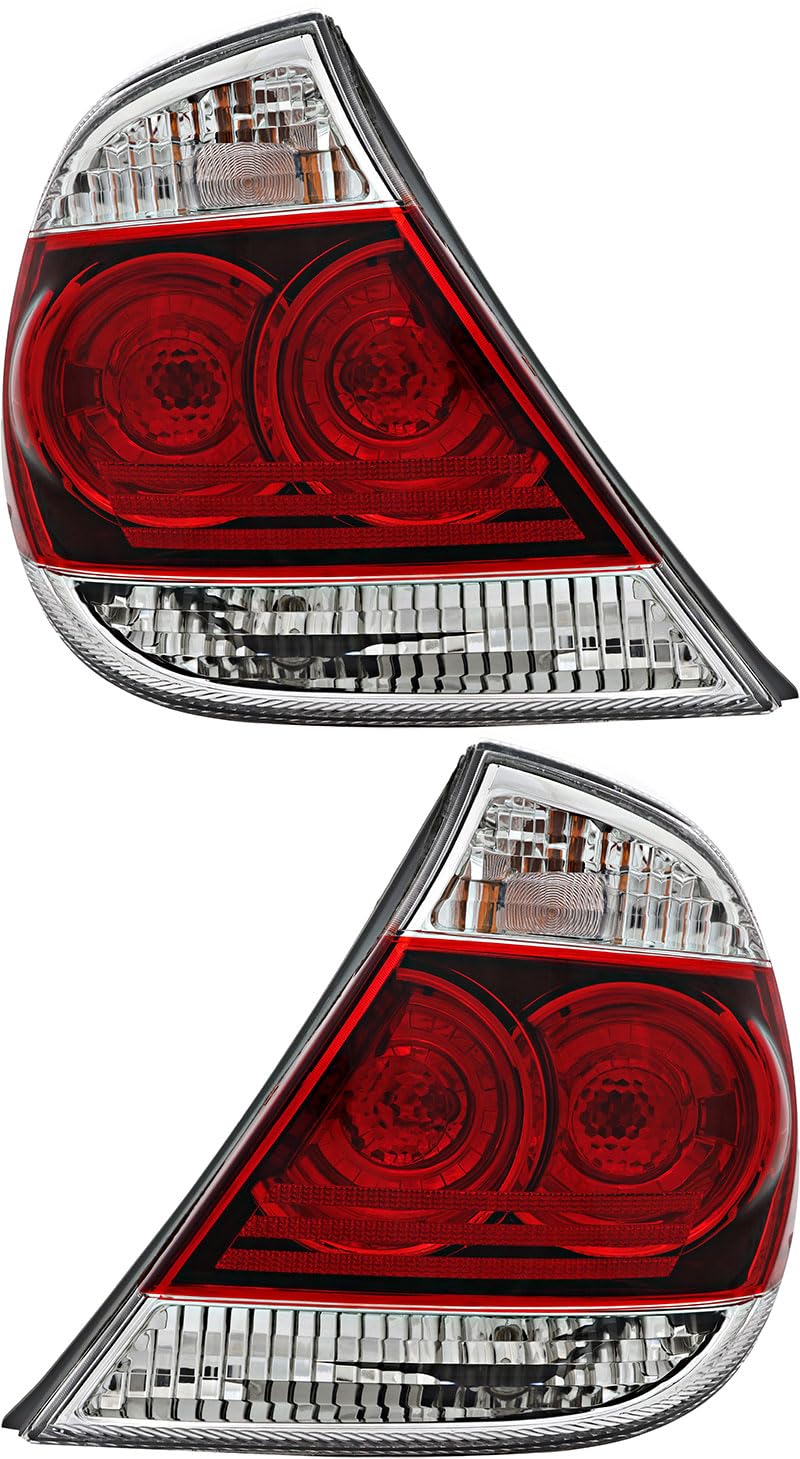 Toyota Camry SE Tail Lights Lamps Set (2005-2006) - Left & Right Side Replacement Parts for US Models - Perfect for Night Driving & Vehicle Safety Upgrades