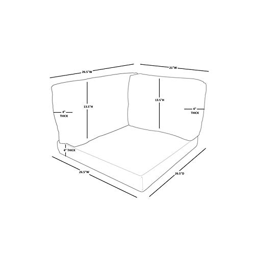TK Classics Aruba Pattern Outdoor Furniture Cover Set for MONTEREY-11a - Waterproof & UV Resistant (Cushions Not Included) | Perfect for Patio, Deck, and Poolside Furniture Protection