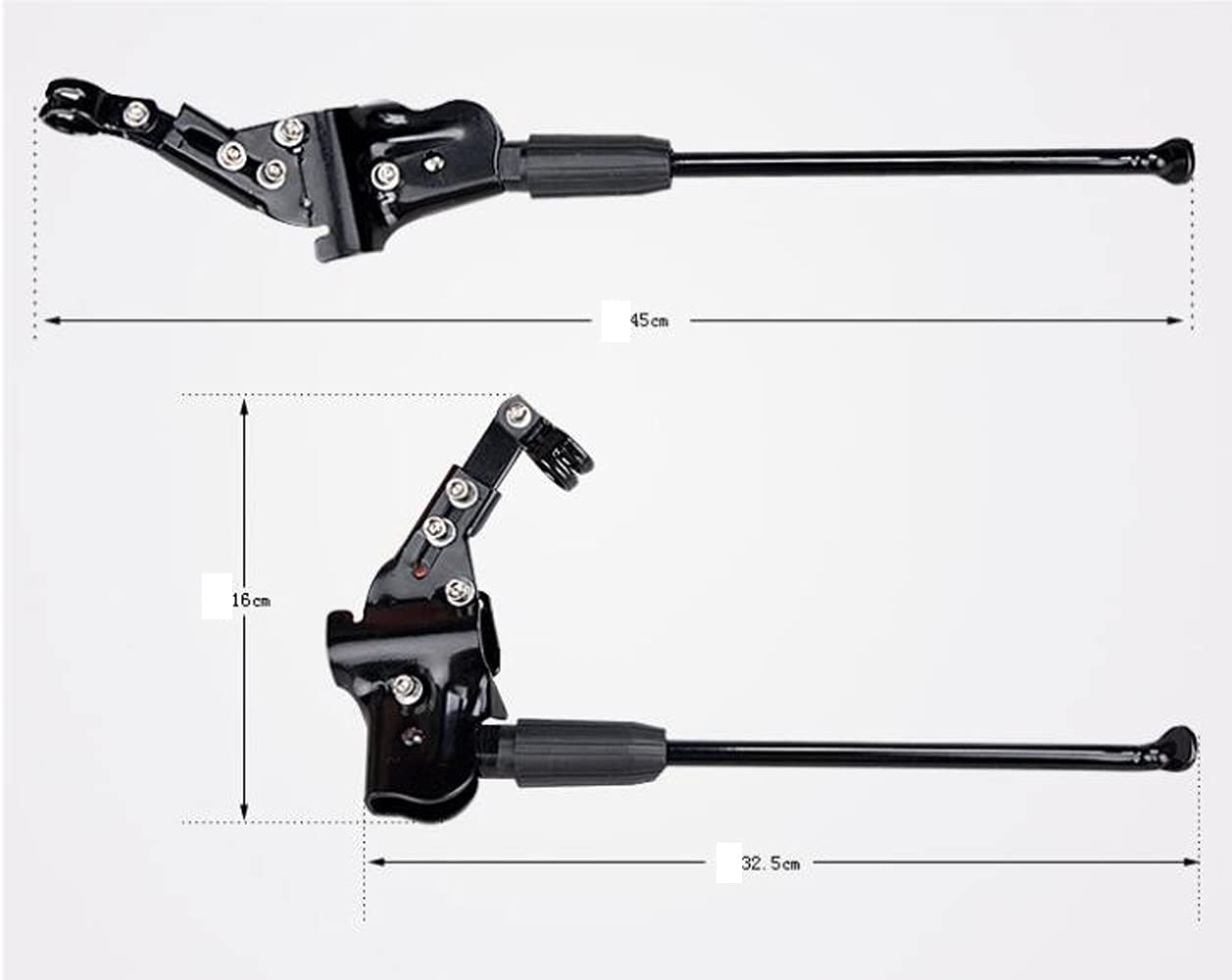 Universal Bike Kickstand - Adjustable Alloy Rear Bicycle Stand for 24