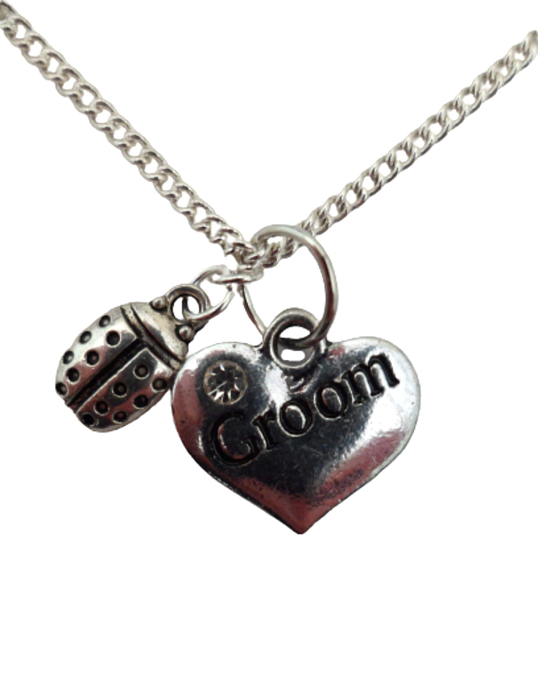 Elegant Silver Plated Heart Charm Necklace with Gemstone Accent - Perfect for Women's Valentine's Day Gift, Anniversary Present & Romantic Date Night Jewelry