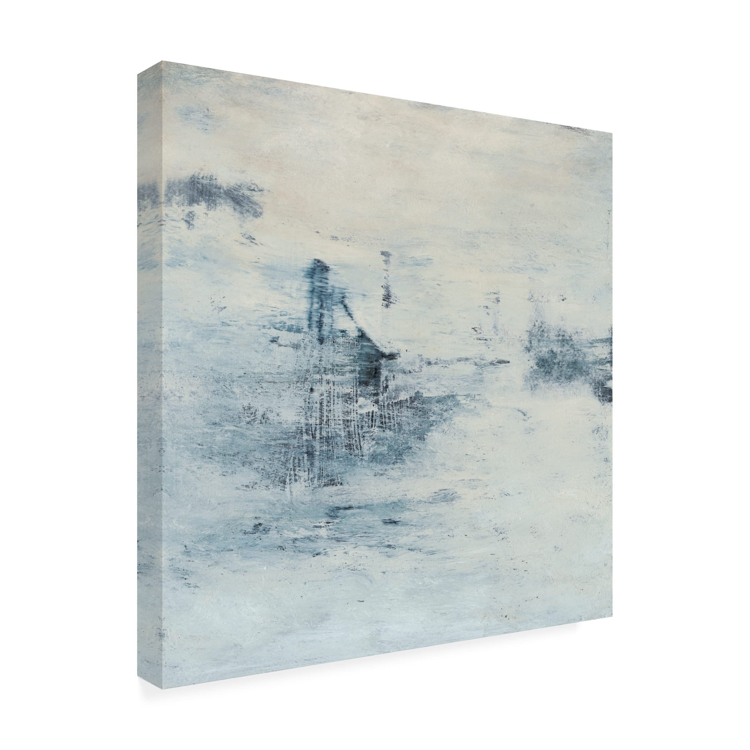 Sharon Gordon 'Fog Lifting V' Canvas Wall Art Print - Modern Landscape Painting for Living Room, Bedroom & Office Decor