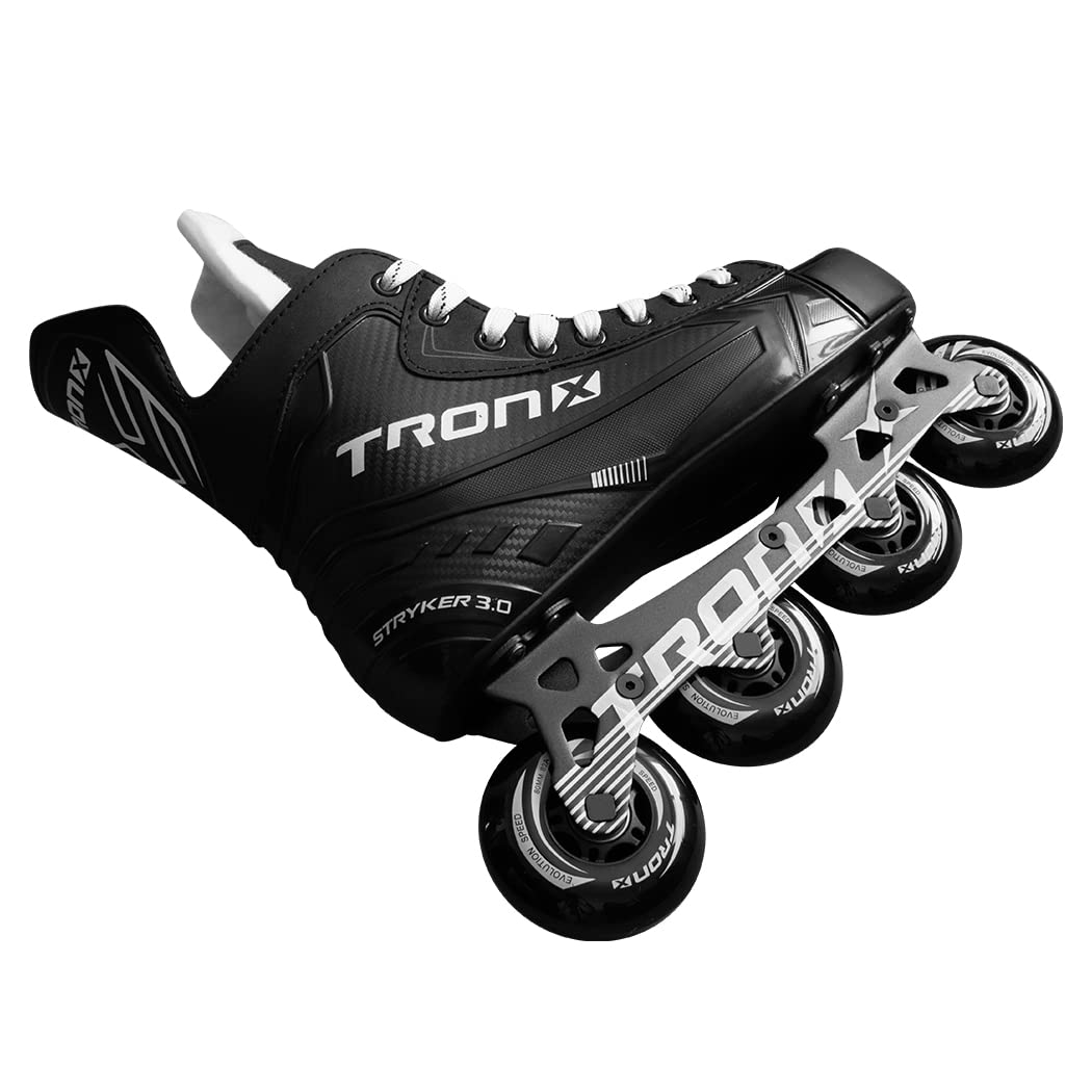 TronX Stryker 3.0 Inline Hockey Skates for Adults, Youth & Kids - Lightweight Roller Skates for Street & Rink Hockey - Perfect for Training, Games & Recreational Skating