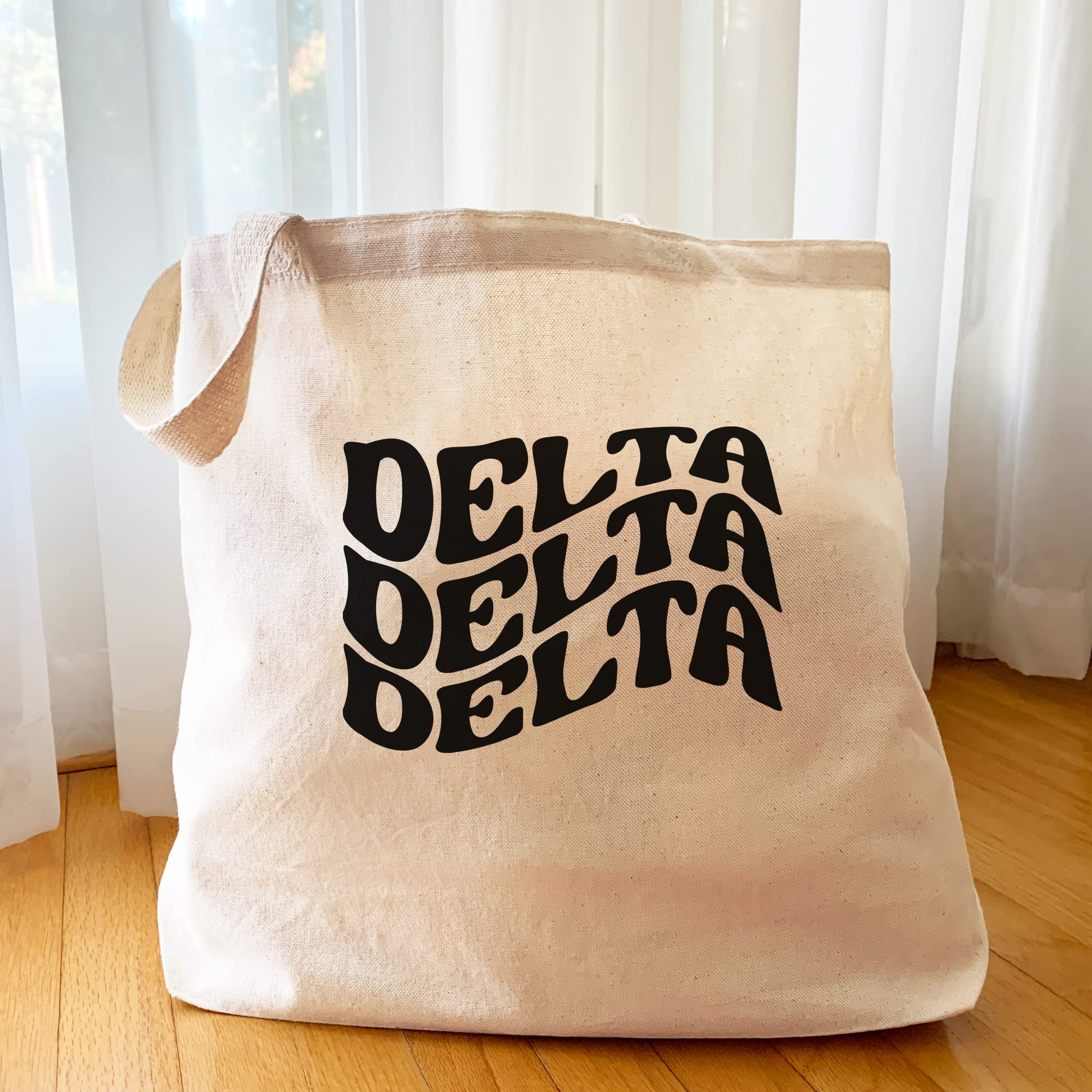 Stylish Sorority Tote Bag - Large Canvas Tote for Women - Perfect for College, Beach, Shopping & Everyday Use