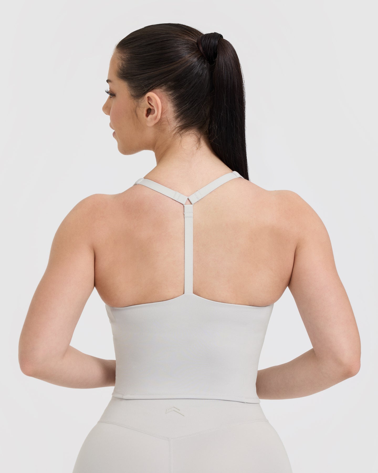 Timeless Square Neck Mid Vest for Women - Light Grey Casual Sleeveless Top | Perfect for Layering, Office Wear & Summer Outfits