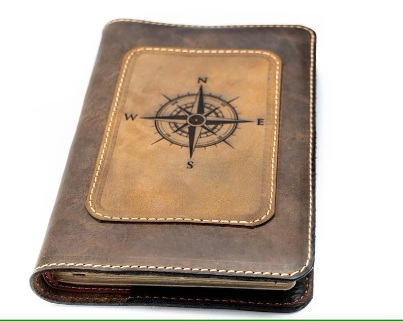 Genuine Leather KJV Large Print Bible - Personalized Engraved Gift for Weddings & Baptisms | Handmade in USA