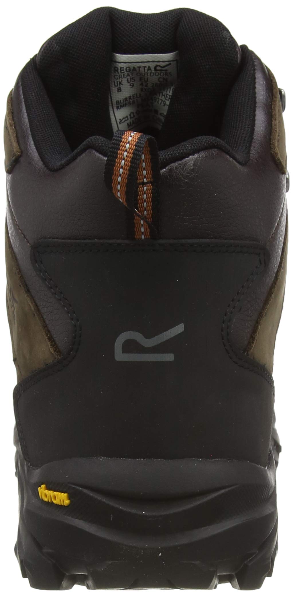 Men's Burrell Leather Hiking Boots - Waterproof Outdoor Shoes for Trekking & Camping - Size US 10.5 in Fawn Brown - Durable Comfort for Mountain Trails & Backpacking Adventures