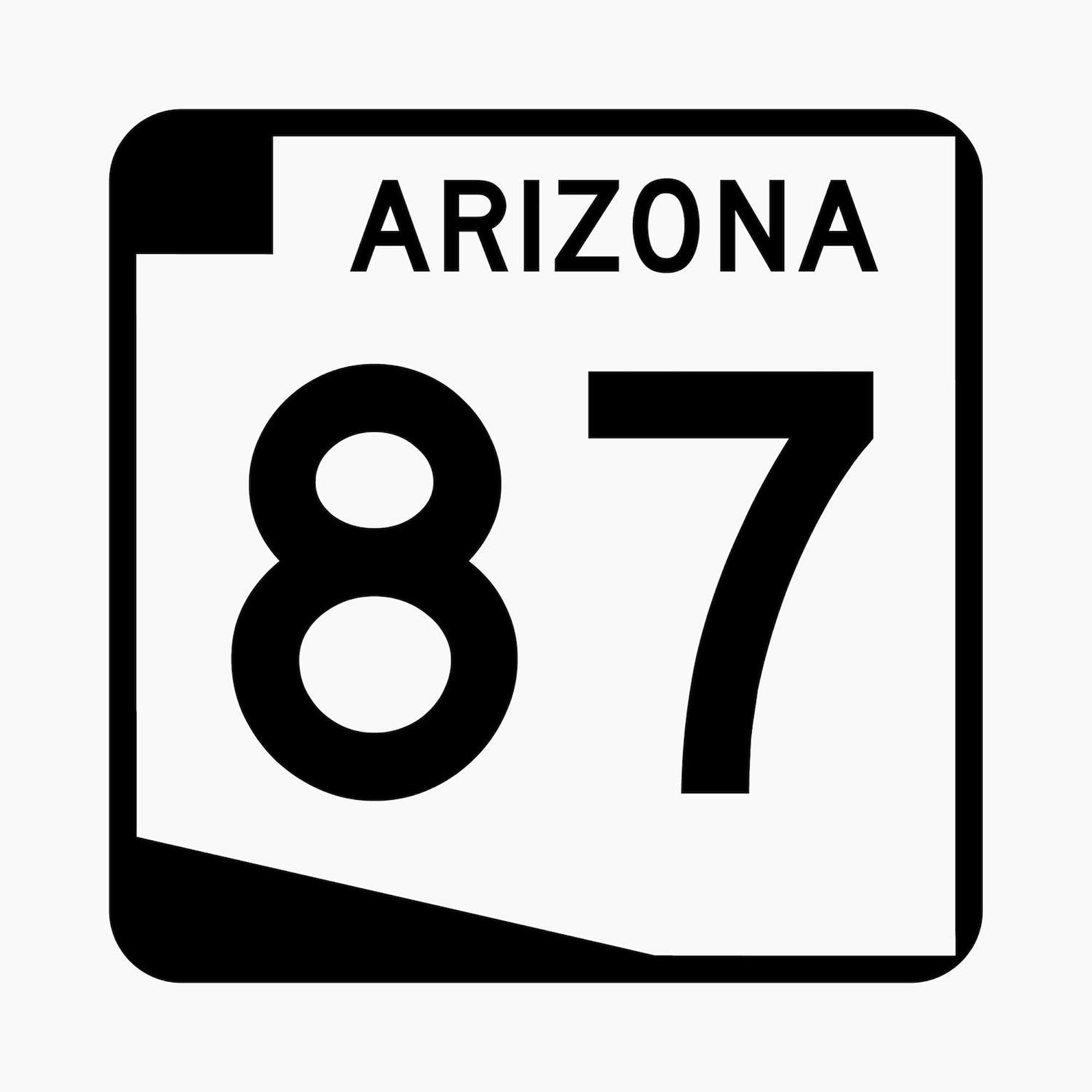 Arizona State Route 87 2.25 Inch Car Magnet (100 Pack) - Perfect for Fridge, Lockers, Office & Car Decoration