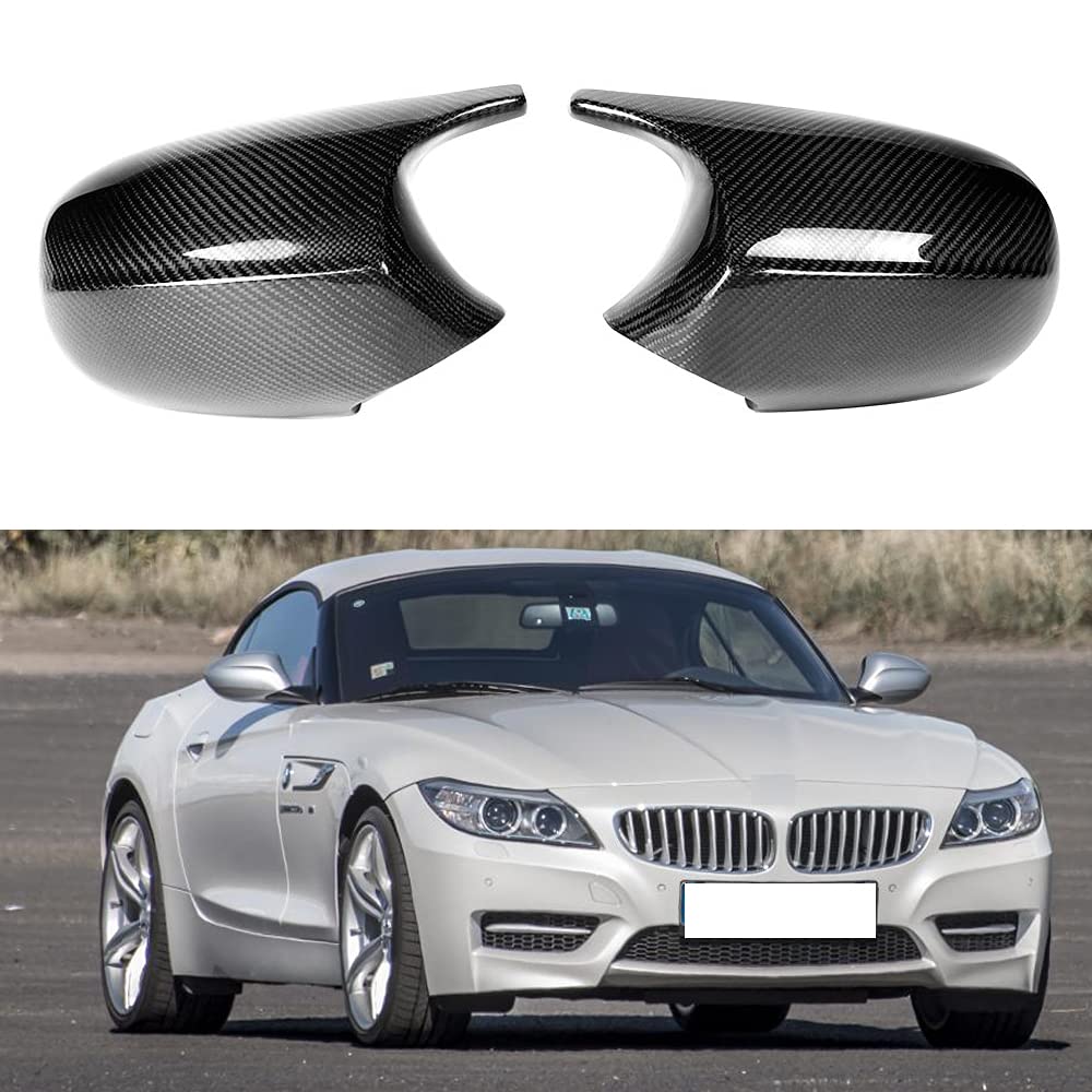 Carbon Fiber Side Mirror Cover Caps M Style for BMW E89 Z4 Convertible 2009-2015 - Upgrade Your Ride with Premium Exterior Accessories for Enhanced Style & Protection