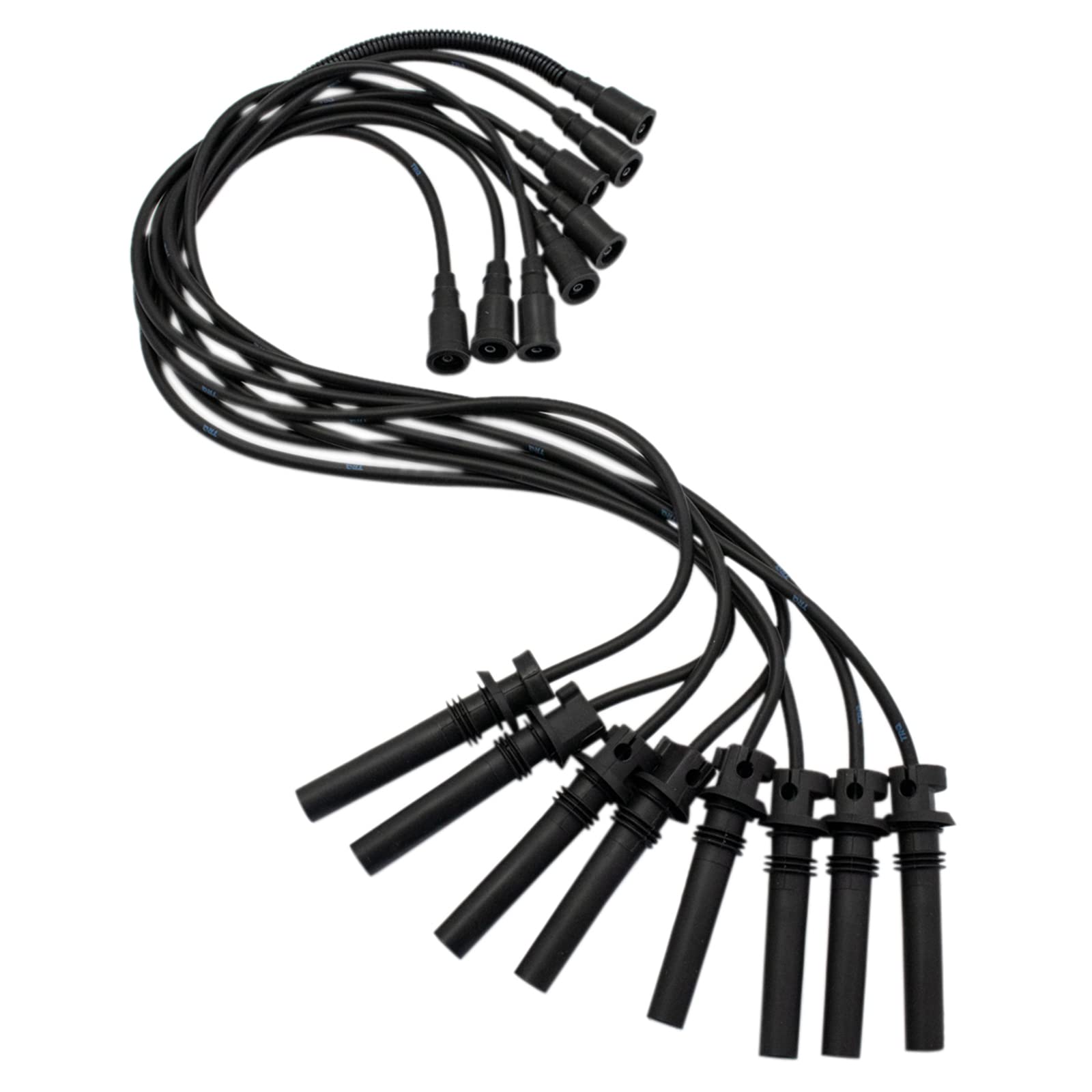 TRQ Ignition Kit with Spark Plug & Wire Set Compatible with Chevrolet Aveo L4 1.6L 2004-2011 - High Performance Engine Replacement Parts for Smooth Acceleration & Fuel Efficiency