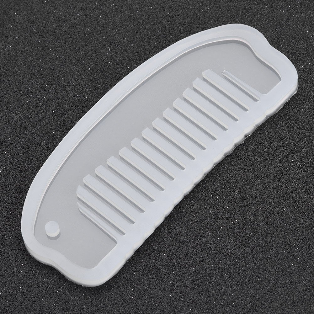Hilitand 4Pcs Silicone Comb Molds for DIY Resin Jewelry Making - Decorative Hair Comb Craft Tools for Epoxy Resin Art, Perfect for Handmade Accessories and Home Decor Projects