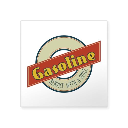 Clear - Gasoline Service With a Smile Sticker