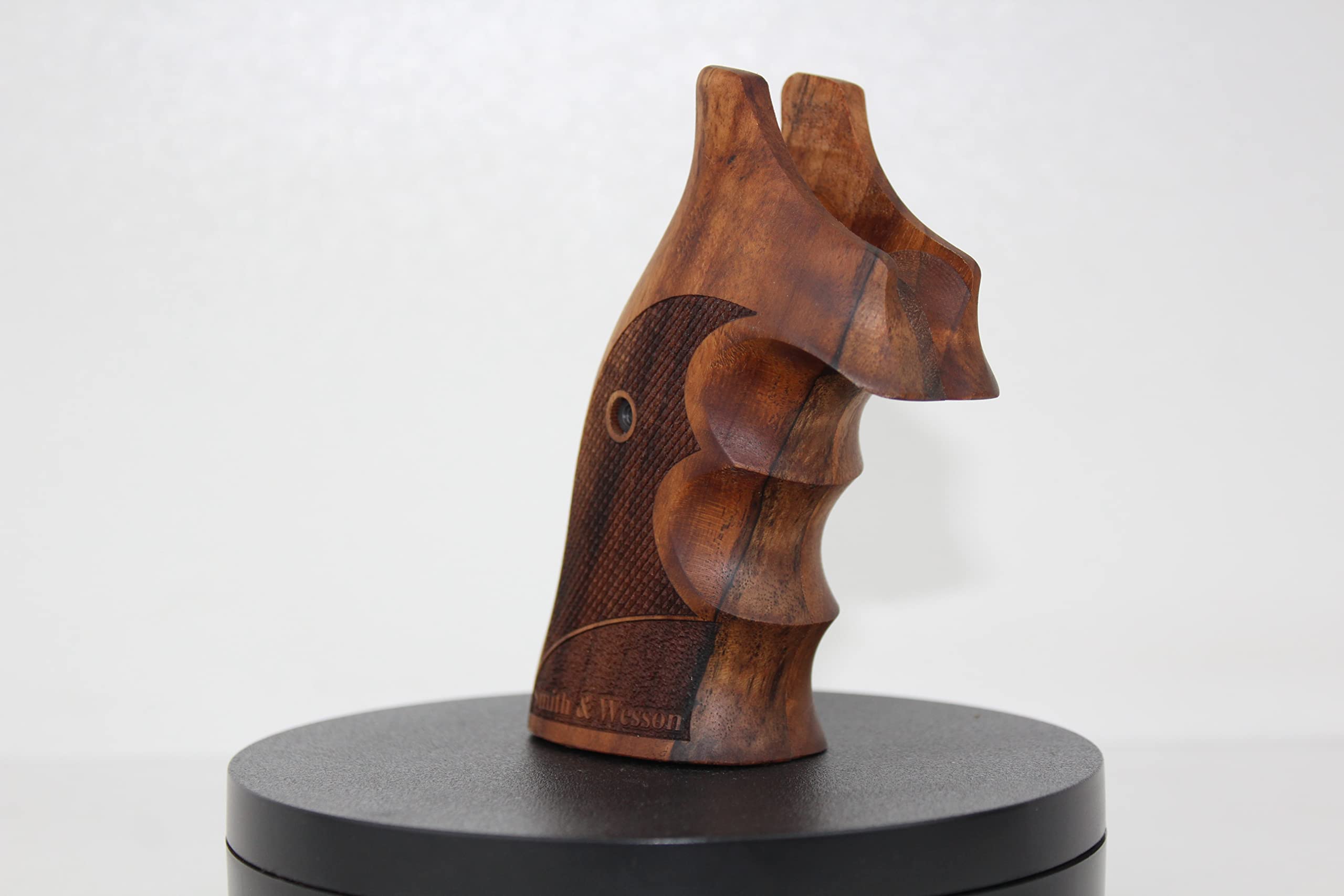 Smith & Wesson K/L Frame Square Butt Walnut Grips - Premium Wood Handgun Grips for Revolvers | Perfect for Shooting Range, Hunting & Gun Collectors