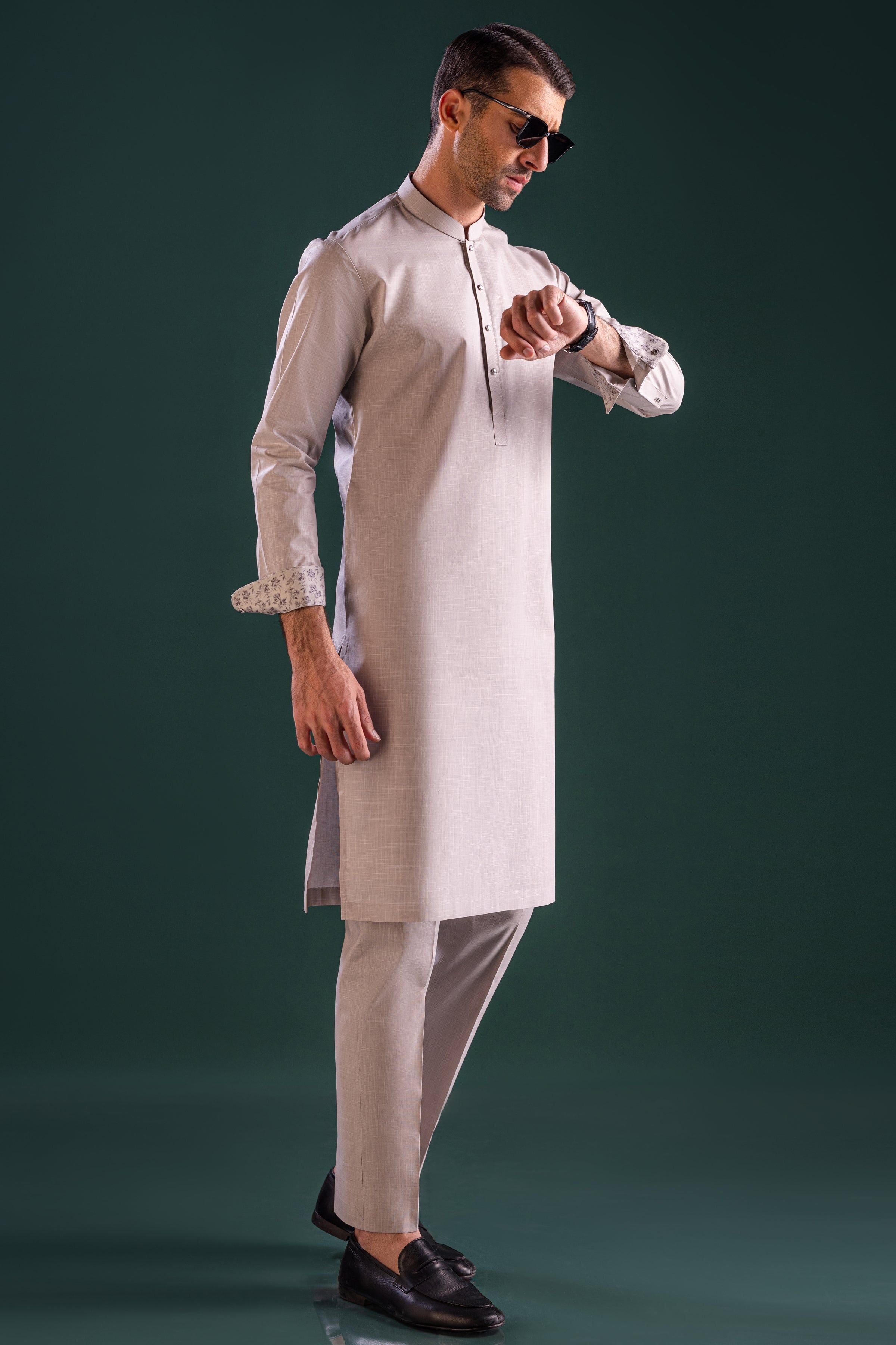 Premium Cotton Brown Kurta Trouser Set for Men - Comfortable & Stylish Ethnic Wear for Festivals, Weddings & Cultural Events