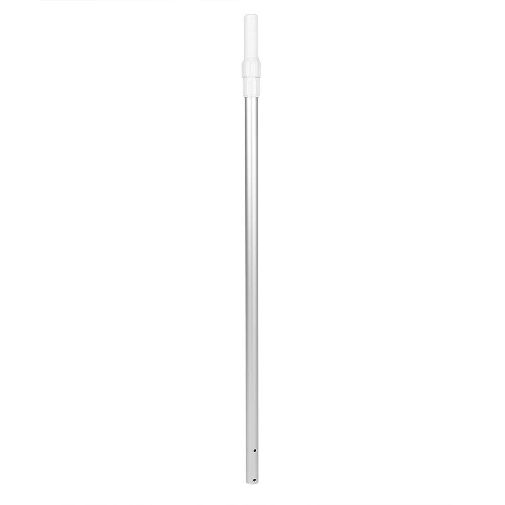 Buachois Adjustable Aluminum Alloy Pool Telescopic Pole 113-200 cm - Multi-Functional Swimming Pool Rod for Leaf Skimmer, Rake Nets, Brushes & Vacuum Heads - Perfect for Pool Cleaning, Maintenance & Backyard Use