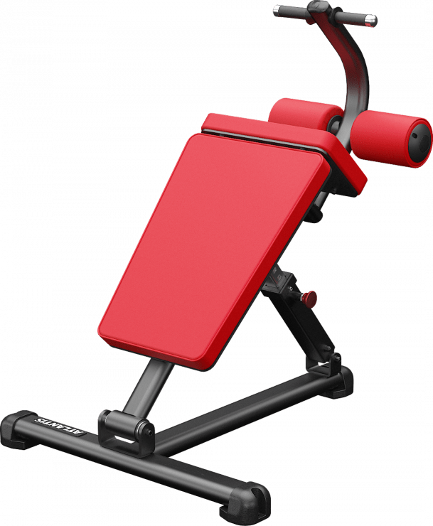 ATLANTIS Adjustable Sit Up Bench for Home Gym - Foldable Abdominal Workout Equipment for Core Strength Training | Perfect for Home Fitness, Garage Gym & Small Spaces