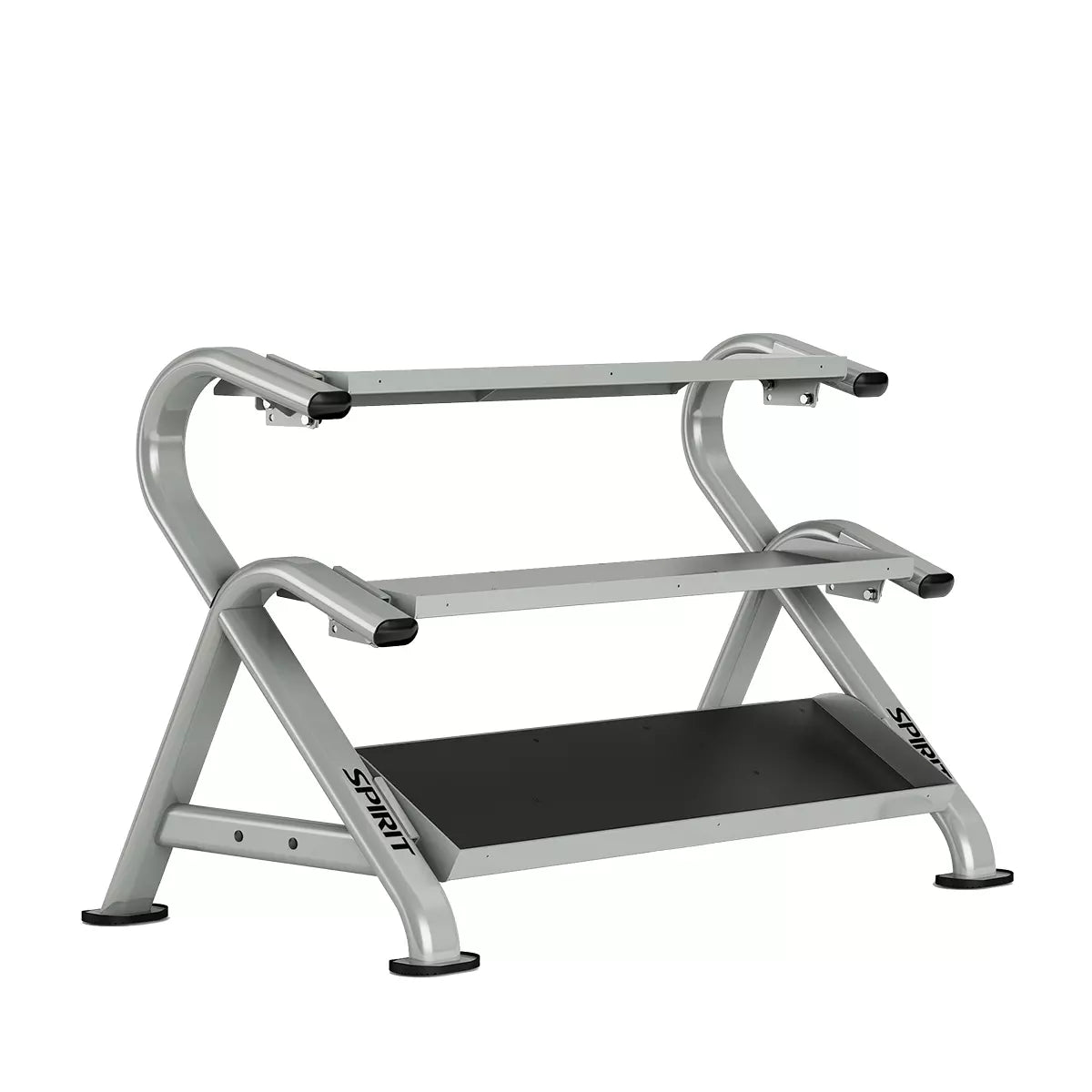 Spirit 3-Tier Commercial Dumbbell Rack - Heavy Duty Gym Equipment for Weight Storage | Perfect for Home Gyms, Fitness Studios & Commercial Workout Spaces