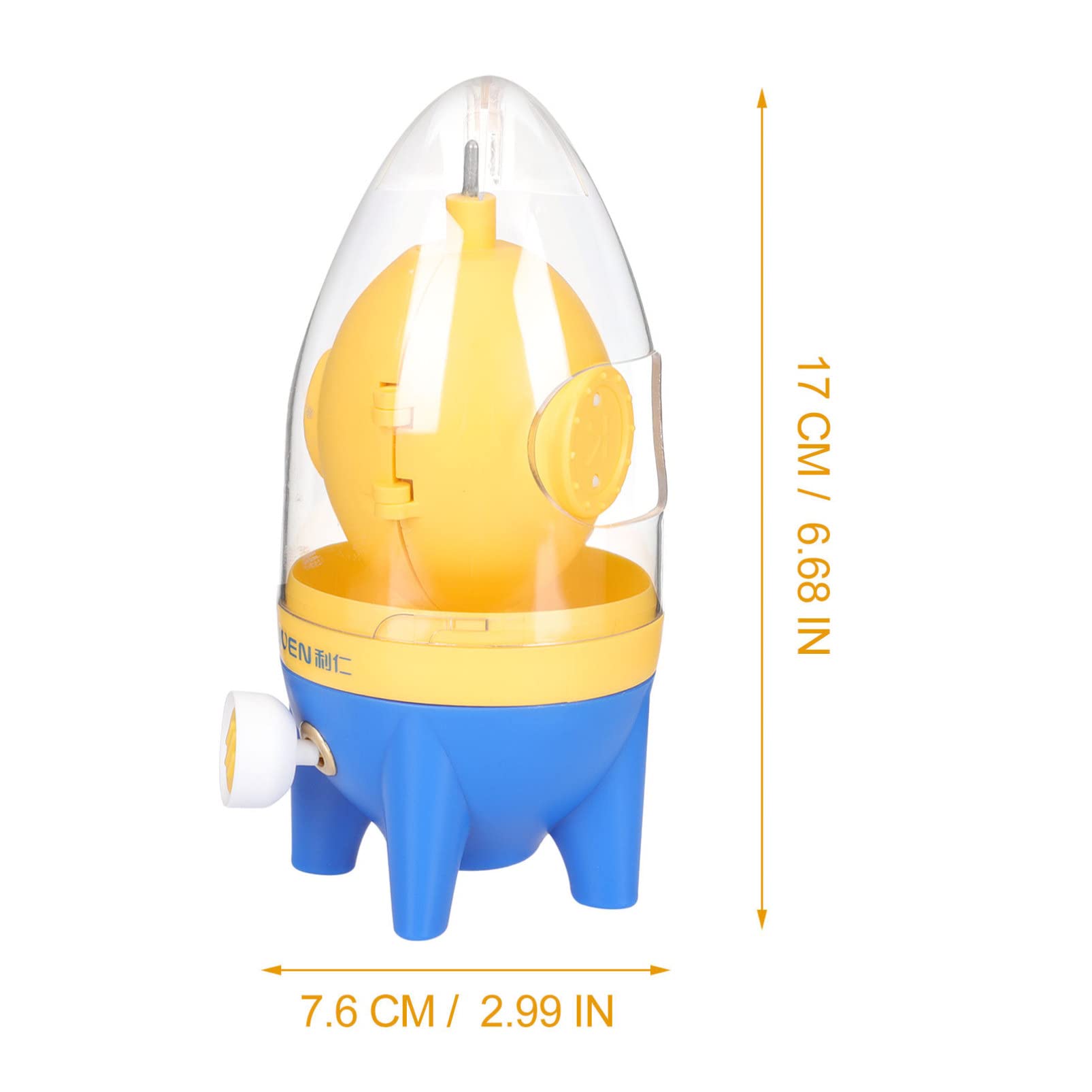 Hemoton Handheld Egg Scrambler - Golden Egg Whisk & Mixer for Cooking - Manual Egg Yolk & White Blender - Perfect for Baking, Omelets, Pudding & Kitchen Prep