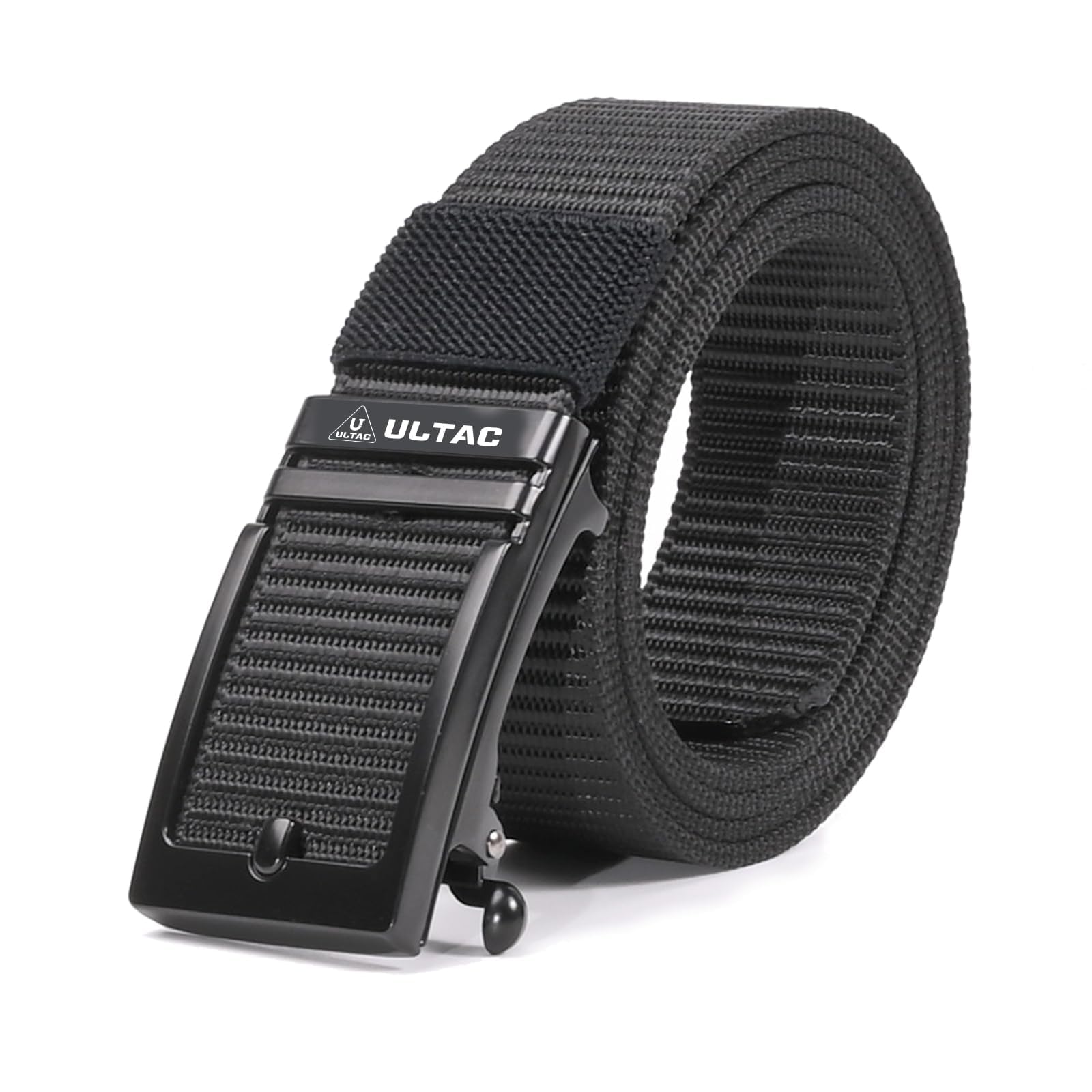 Best Concealed Carry Gun Belt for Men - Tactical Ratchet Nylon EDC CCW Work Belt with Auto Slide Buckle - Perfect for Everyday Carry, Shooting Range & Outdoor Activities