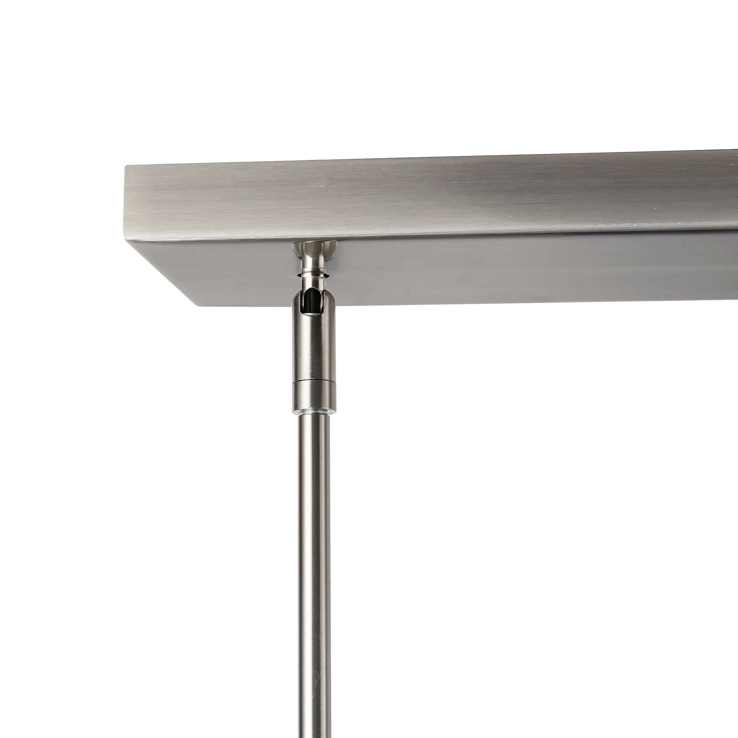 Modern 3-Light Pendant Island Lighting Fixture for Kitchen Dining Room - Brushed Nickel Finish, Adjustable Height, Dimmable LED Bulbs Included - Perfect for Home, Restaurant, and Cafe Decor